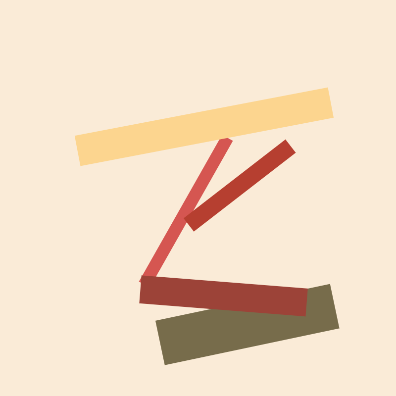Another run of the five-stroke sketch with a different arrangement.